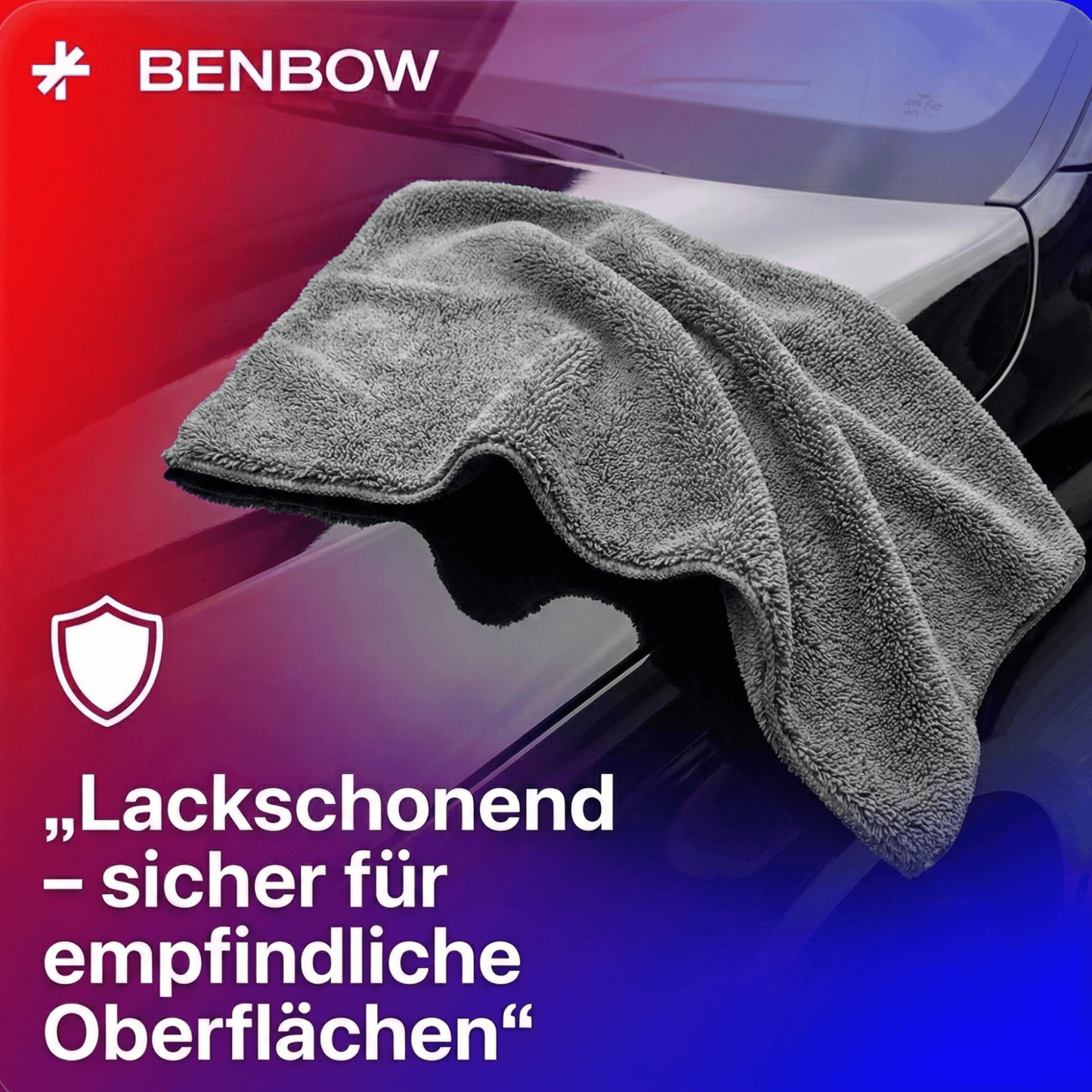 Auto Trockentuch XXL - 1100 GSM - 90x70 cm – Ultra Saugstarkes Mikrofasertuch Auto