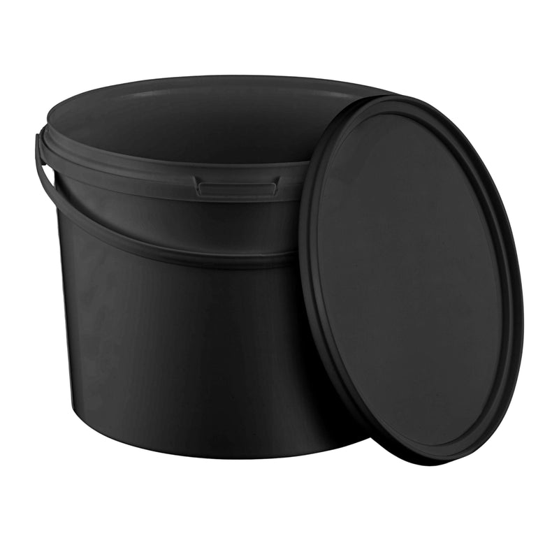 Eimer mit Deckel Schwarz - 10L