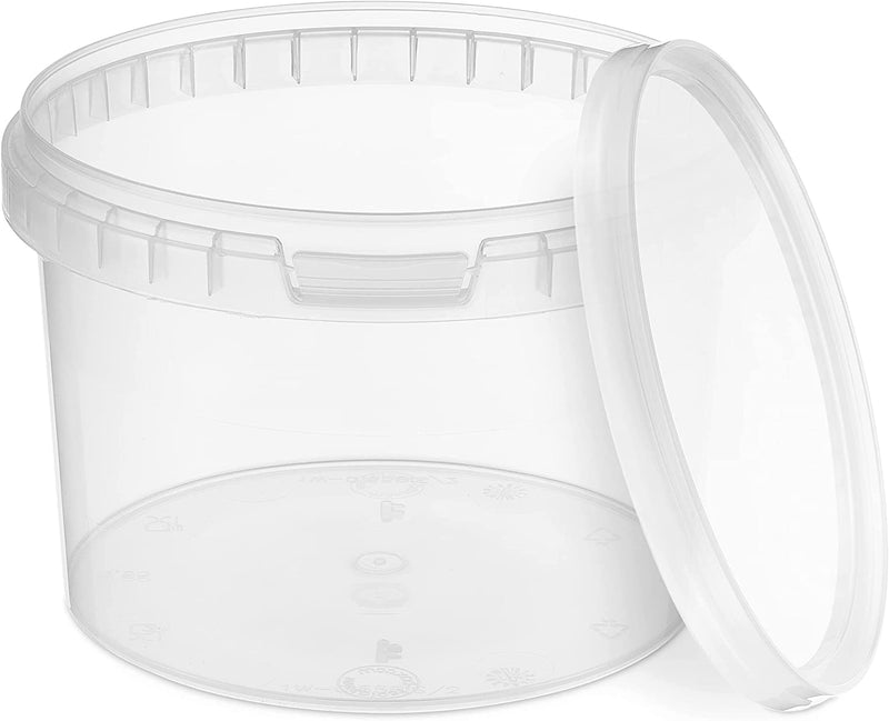 Eimer mit Deckel transparent - 0.5L