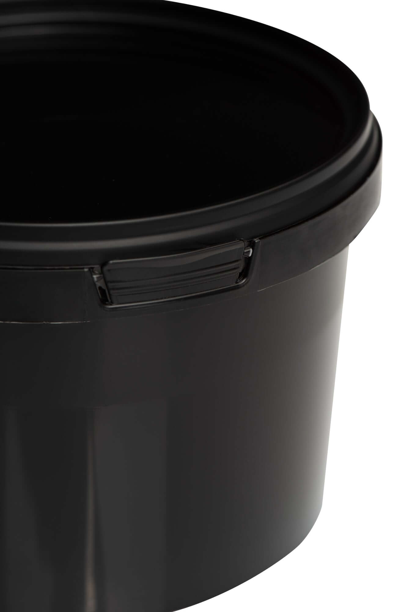 Eimer mit Deckel Schwarz