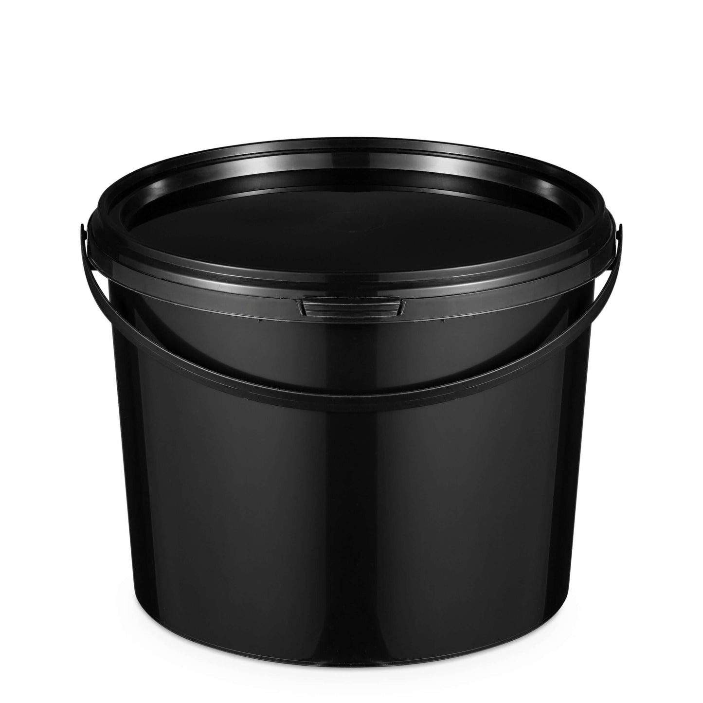 Eimer mit Deckel Schwarz