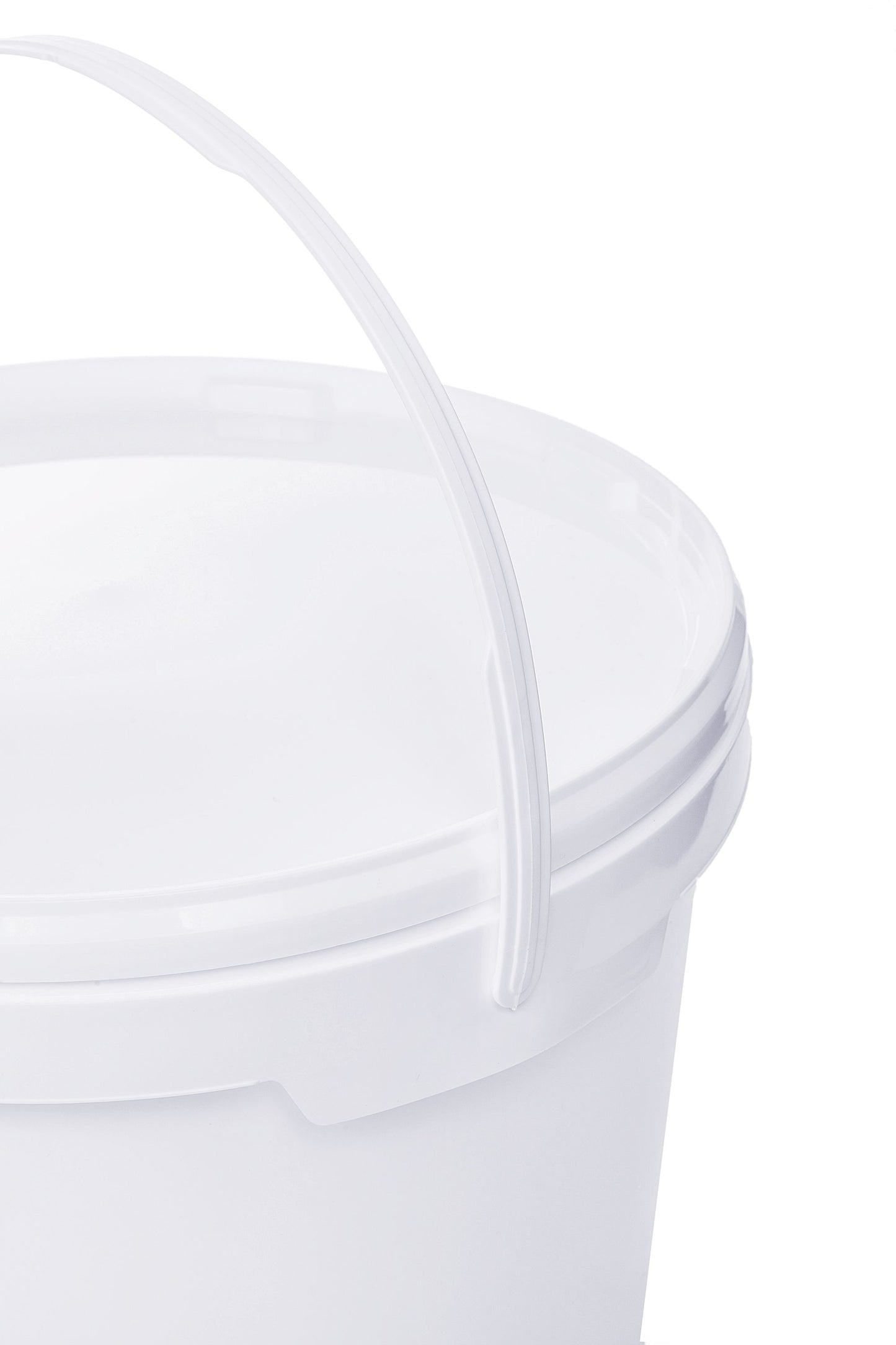 Eimer mit Deckel weiß