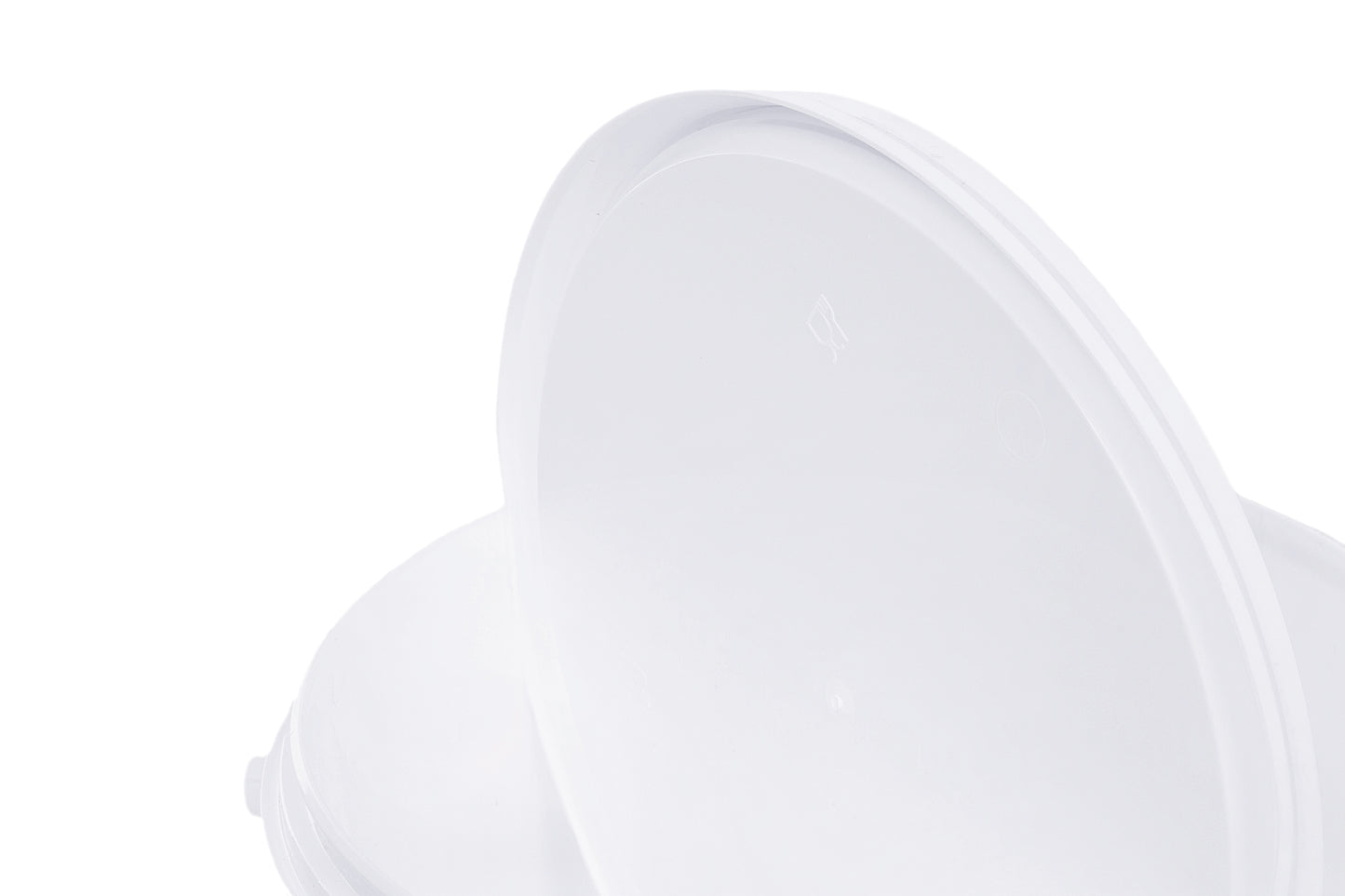 Eimer mit Deckel weiß