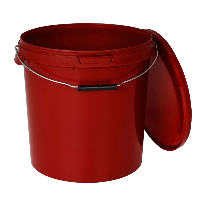 Eimer mit Deckel Rot - 30L