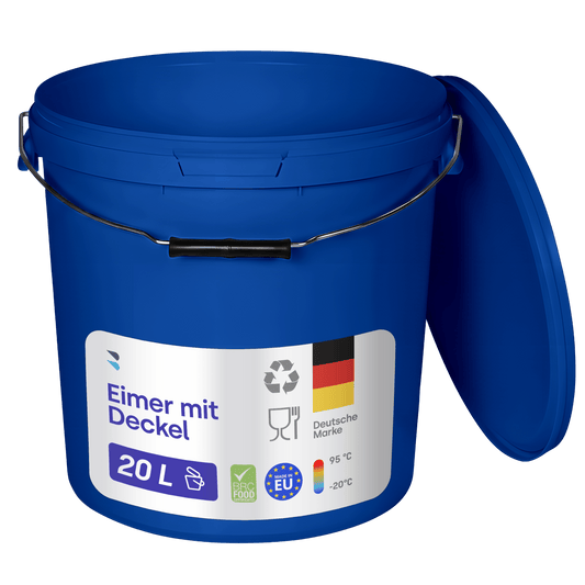 Eimer mit Deckel Blau