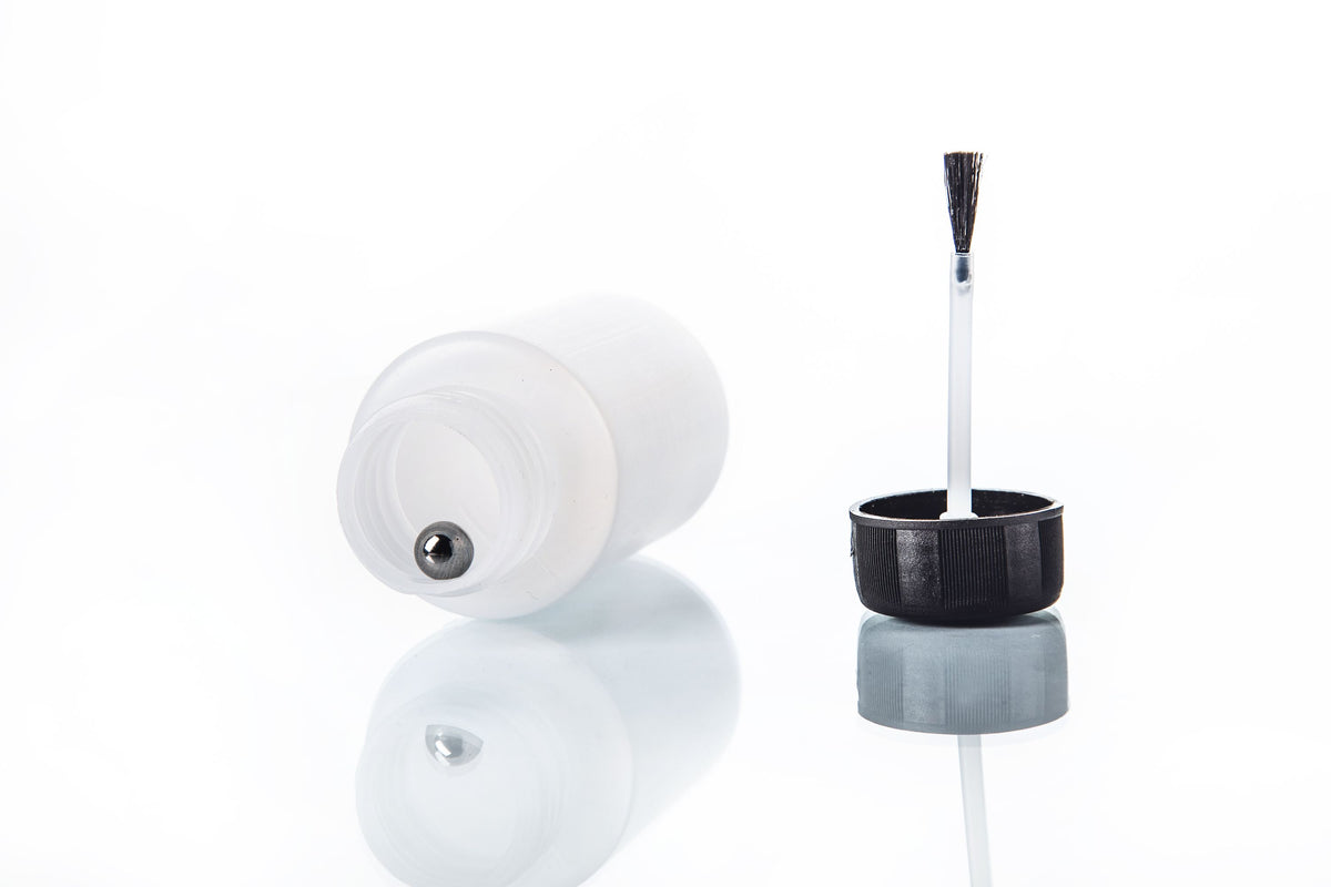 BenBow HDPE Kunststoffflaschen 50 ml - 1 L mit Schraubverschluss, Skala oder Pinsel