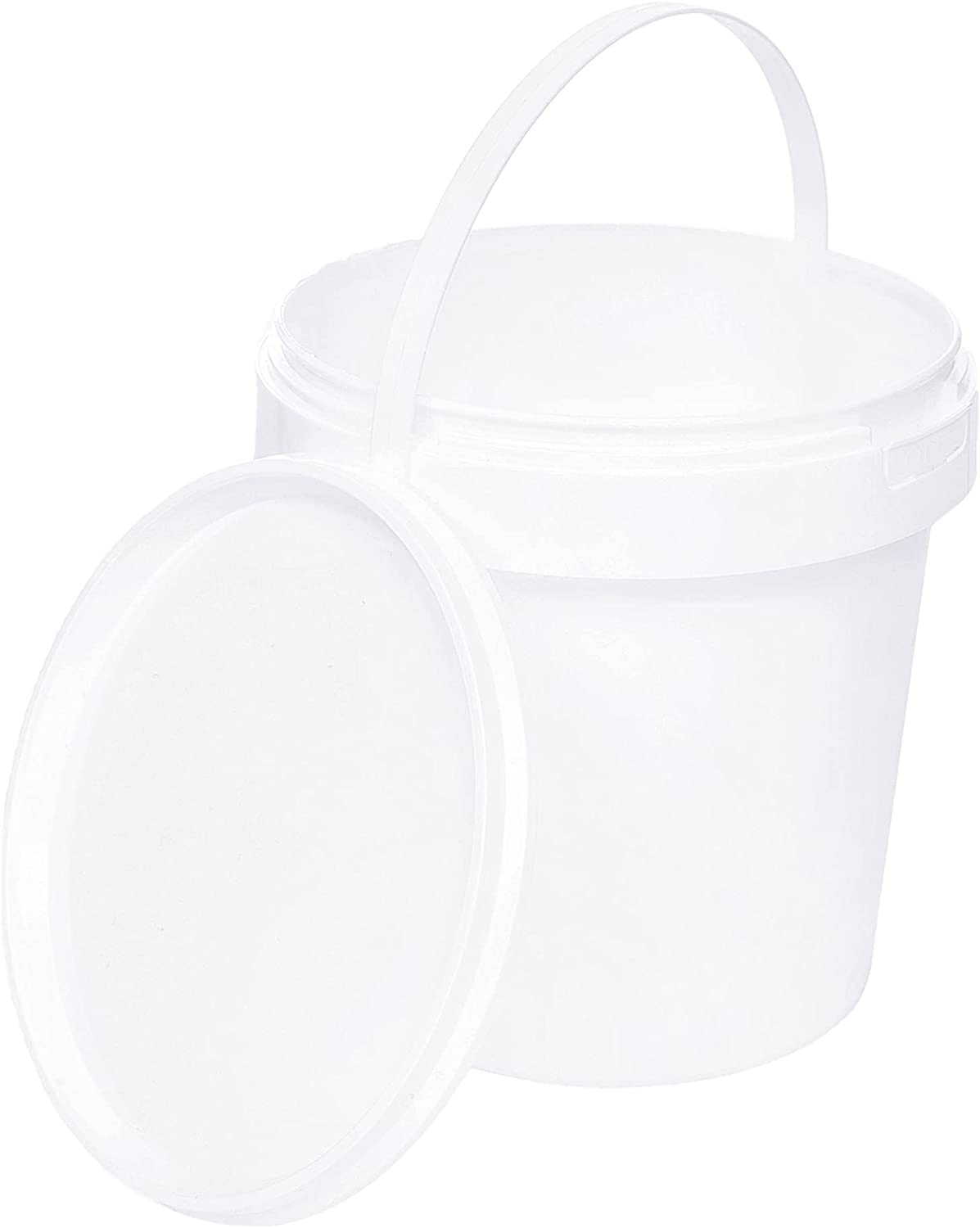 Weißer Lebensmitteleimer mit Deckel aus HDPE – lebensmittelecht, BPA-frei, stapelbar, für Gastronomie & Haushalt | BENBOW Lebensmitteleimer