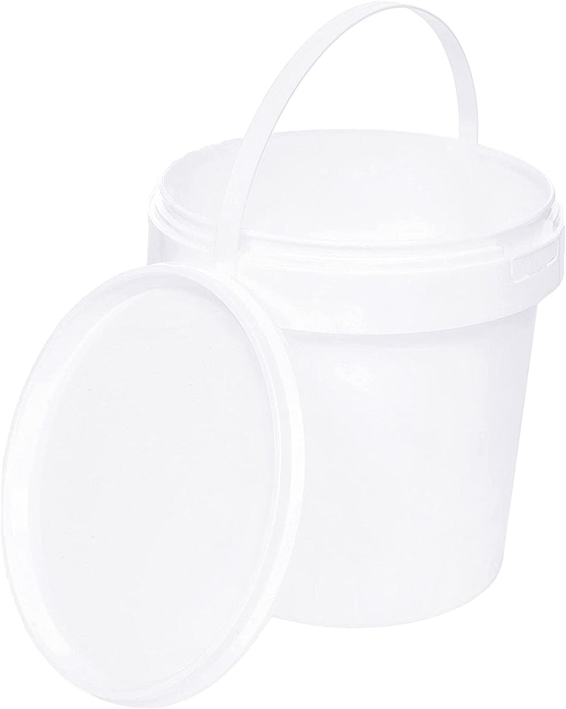 Eimer mit Deckel weiß - 1L