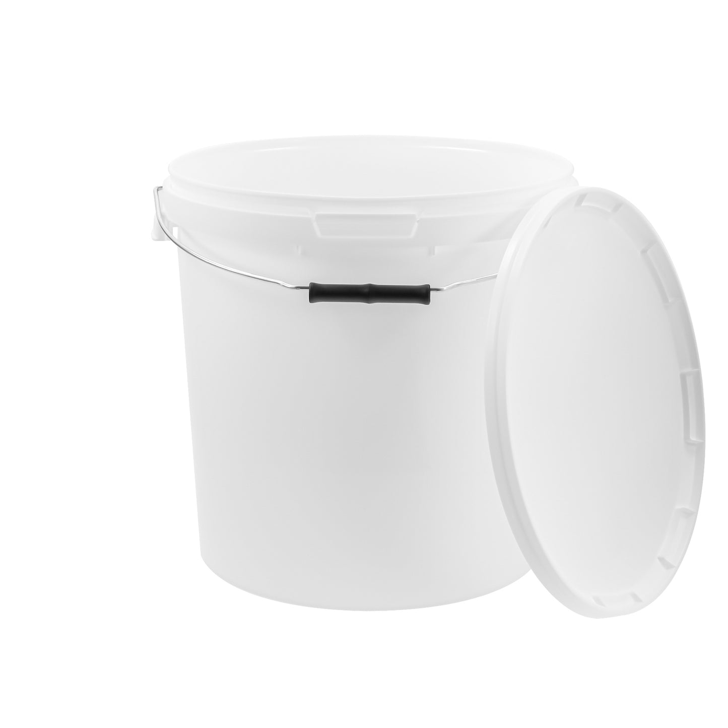 Eimer mit Deckel weiß