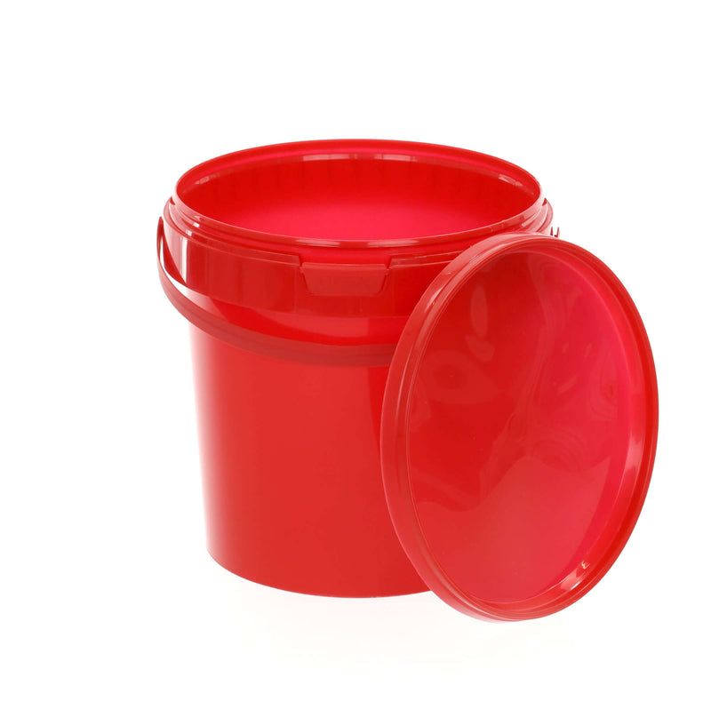 Eimer mit Deckel Rot - 1L