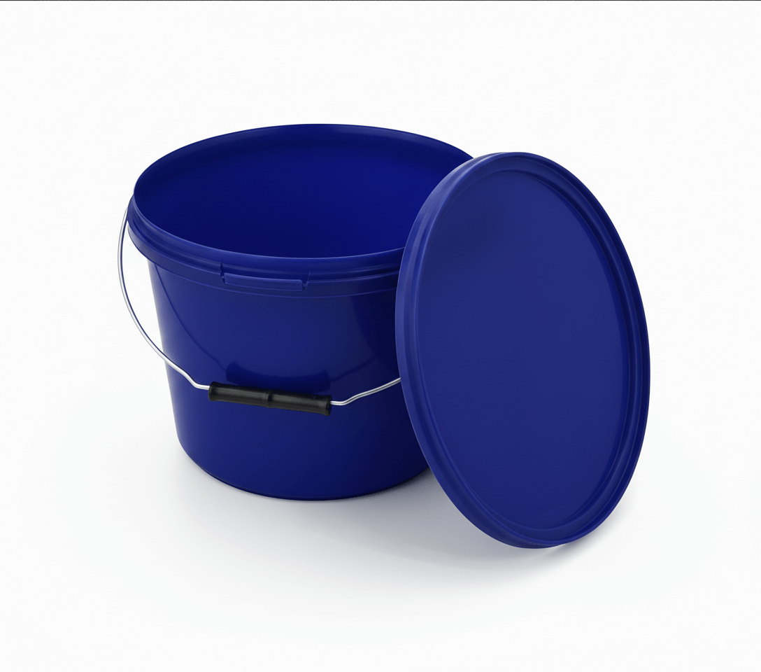 Eimer mit Deckel Blau