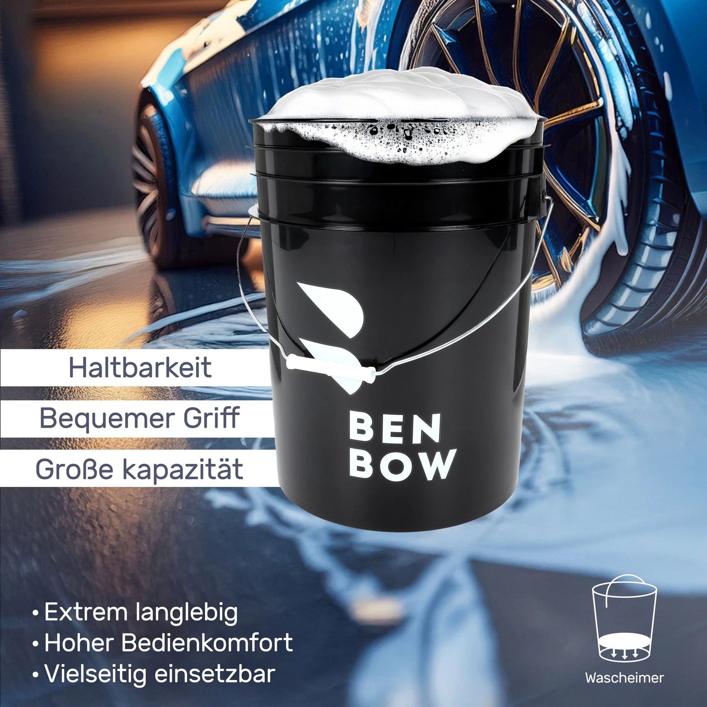 Schmutzabscheider und Eimerdeckel für Wascheimer – Zubehör für die Fahrzeugpflege