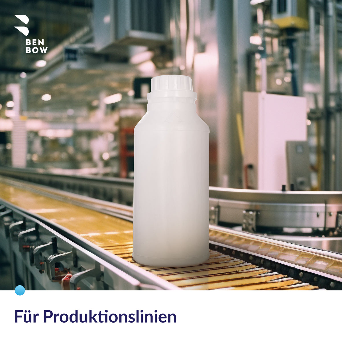 BenBow HDPE Kunststoffflaschen 50 ml - 1 L mit Schraubverschluss, Skala oder Pinsel