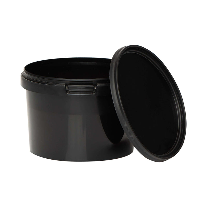 Eimer mit Deckel Schwarz - 0.5L