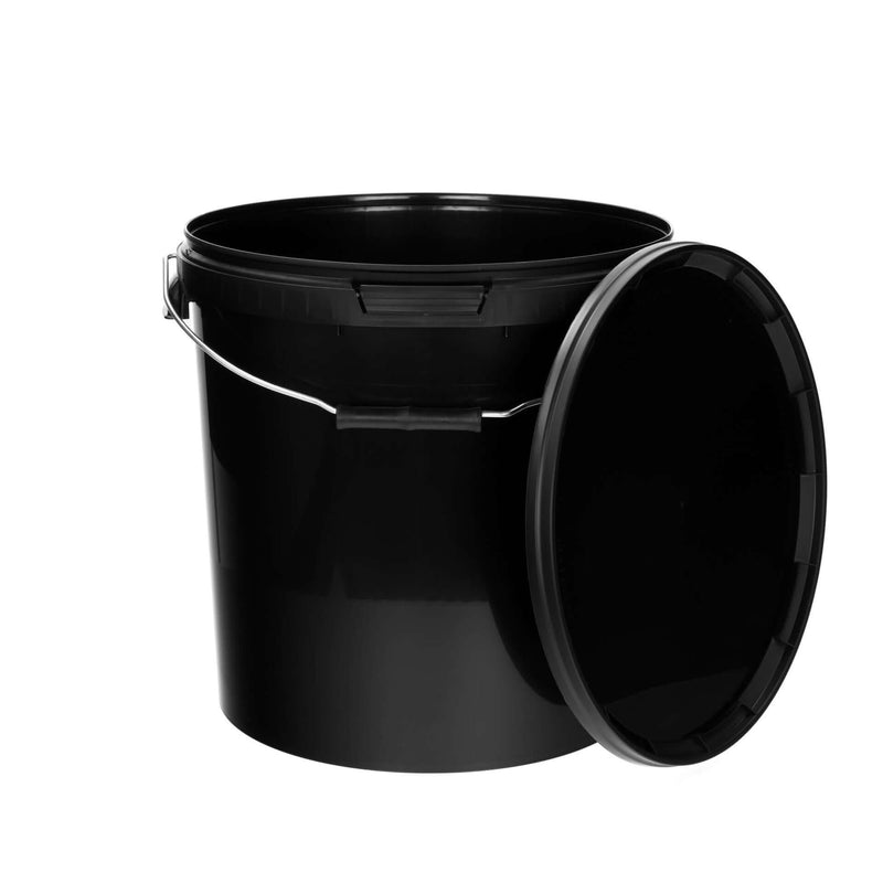Eimer mit Deckel Schwarz - 20L