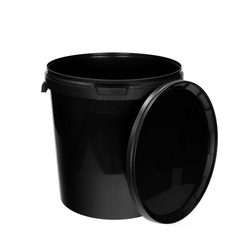 Eimer mit Deckel Schwarz - 30L